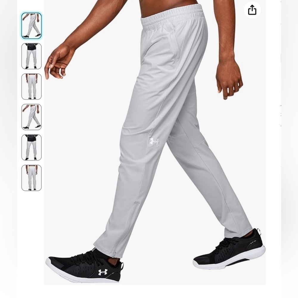 Under Armour Squad Warm-Up pants Light gray Medium New with tag